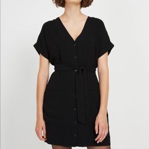 Frank and Oak Dress - V Neck button front dress